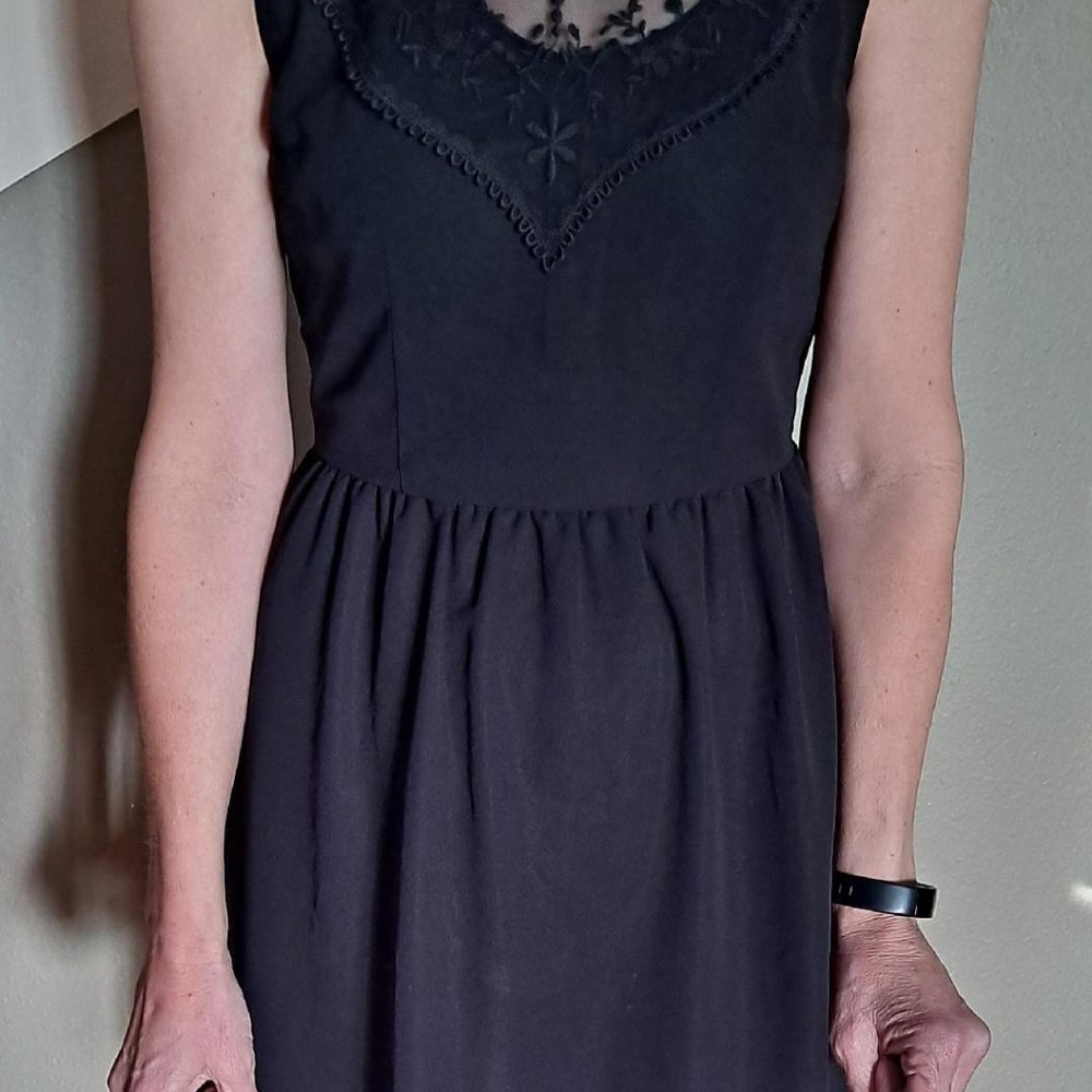Divided Black Dress
